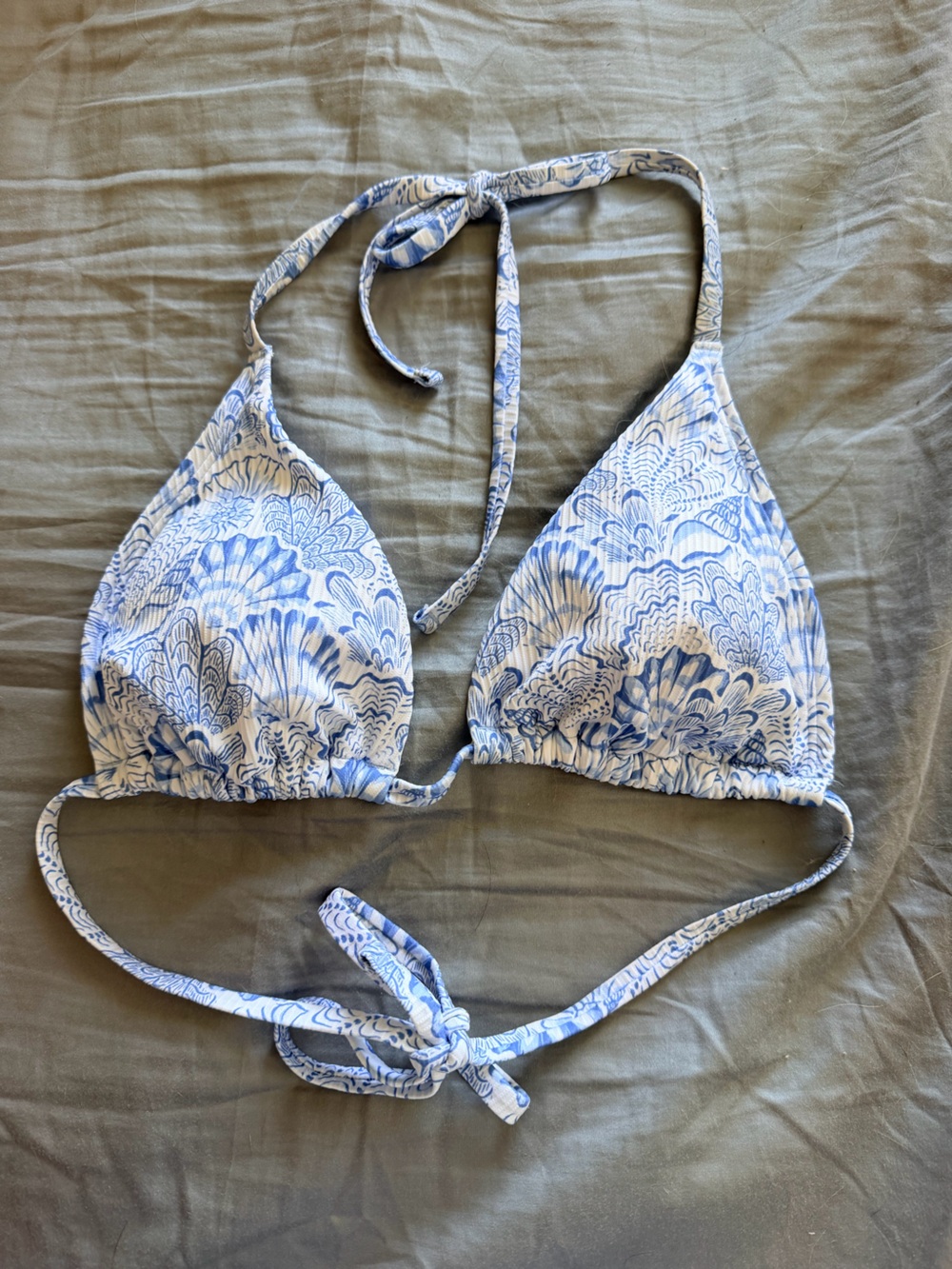 Hollister Rib Multi Way Triangle Bikini Top